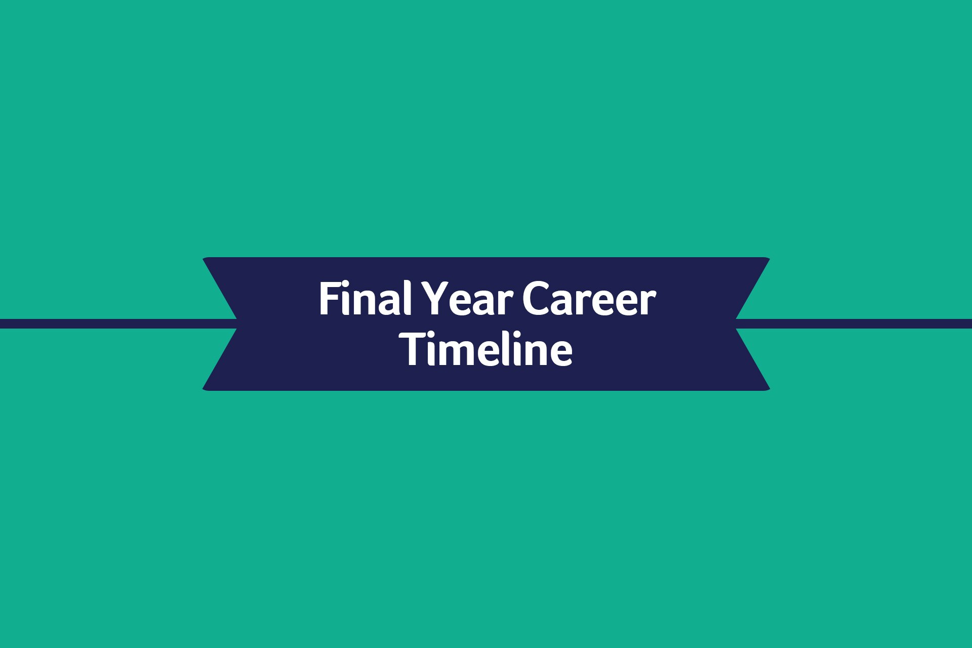 A timeline of resources and tips to improve employability in the final year of your degree