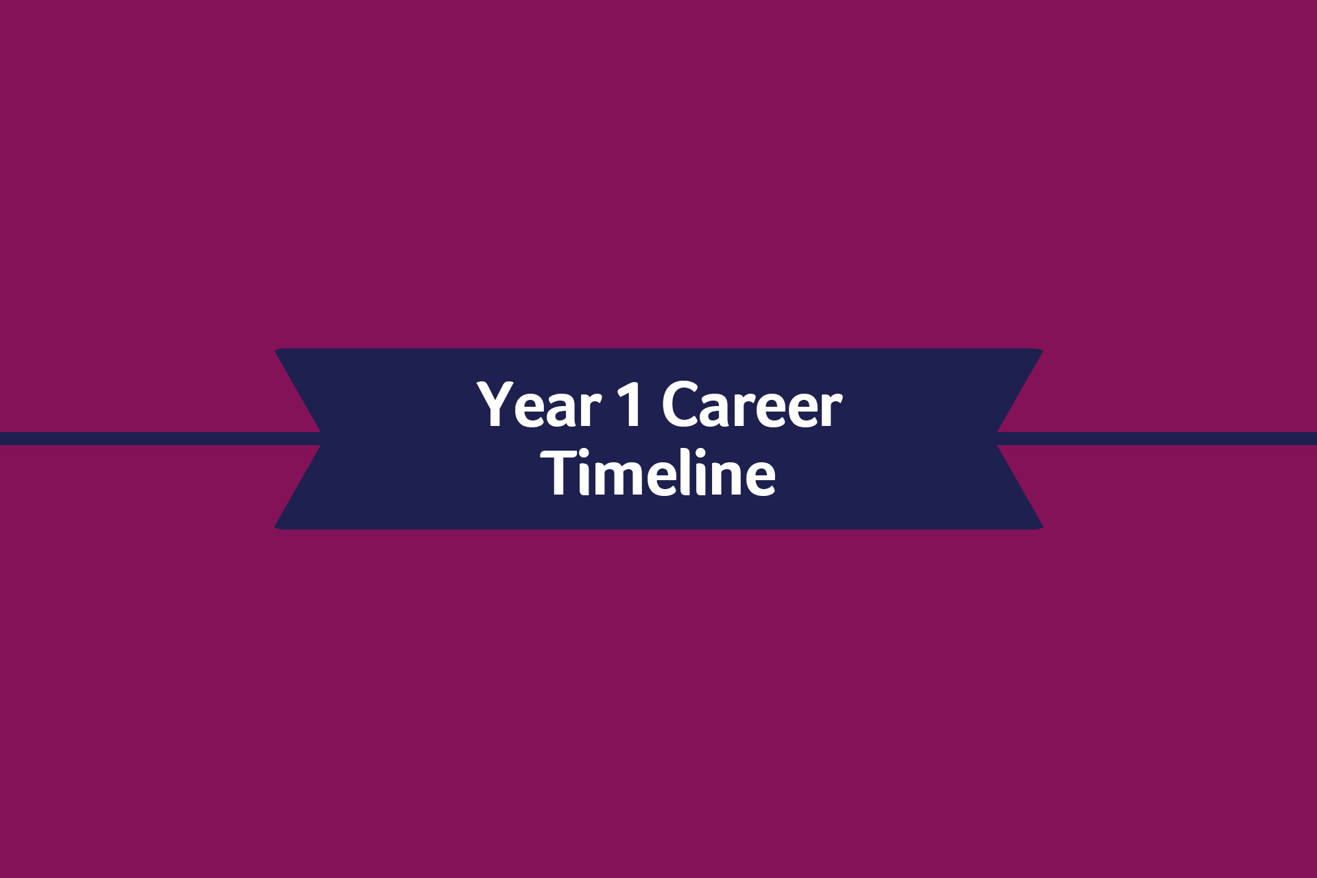 Year 1 Timeline banner image