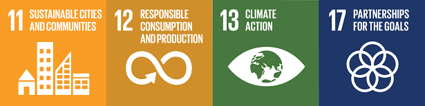 Adopting sustainable factors into new buildings and refurbishments across campus ensures that thew University is working towards goals 11, 12, 13 and 17 of the United Nations Sustainable Development Goals. 