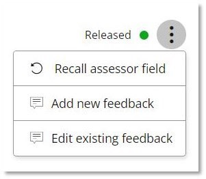 Saving and Releasing feedback 22