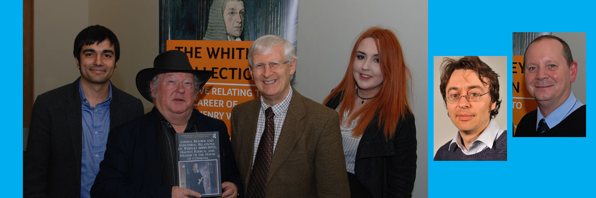 Book editors and contributors (l-r) Amerdeep Panesar, Professor Keith Laybourn, Dr John Hargreaves, Amy Stoddart, Professor Richard Toye and Professor Paul Ward